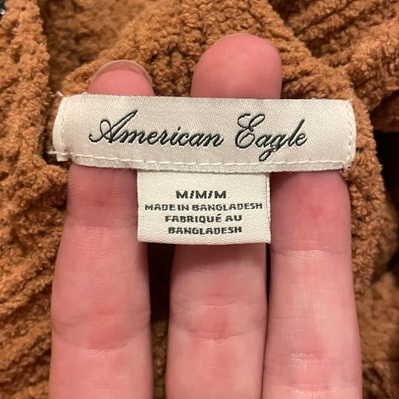 American Eagle Mockneck Knit Crop Sweater Size M - Picture 3 of 4